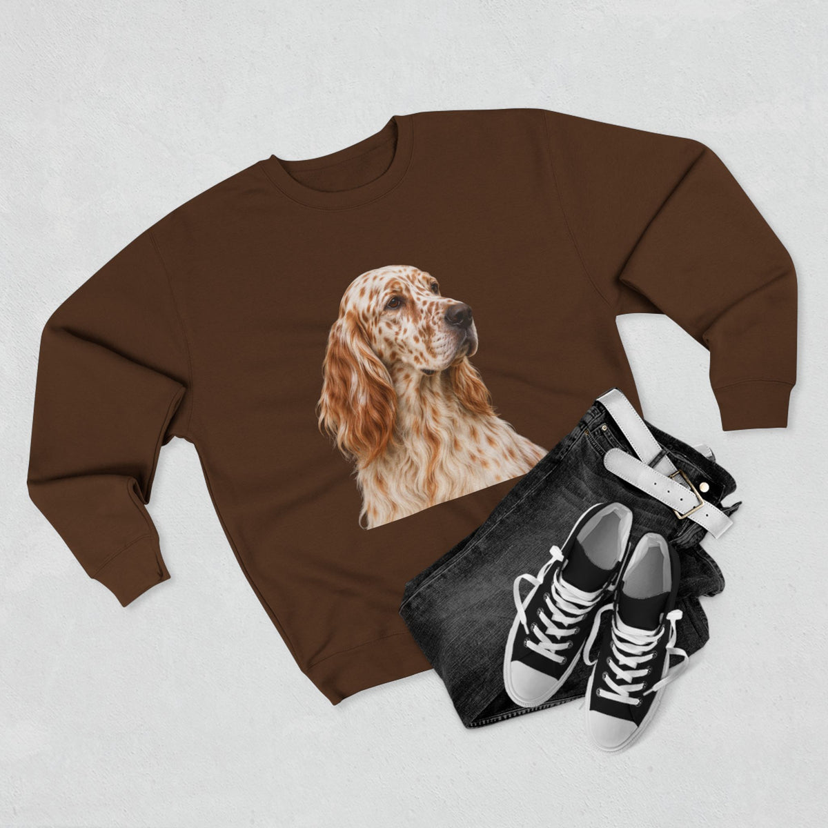 English Setter Head Unisex Crewneck Sweatshirt