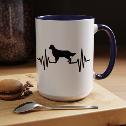 My Heart Beats For Goldens 2-Tone Coffee Mug