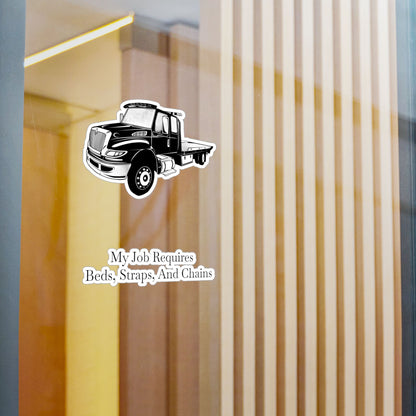 Beds, Straps, And Chains Vinyl Decal