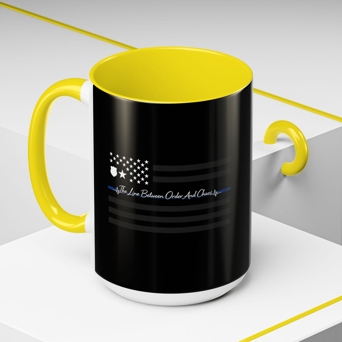 Thin Blue Line 2-Tone Coffee Mug