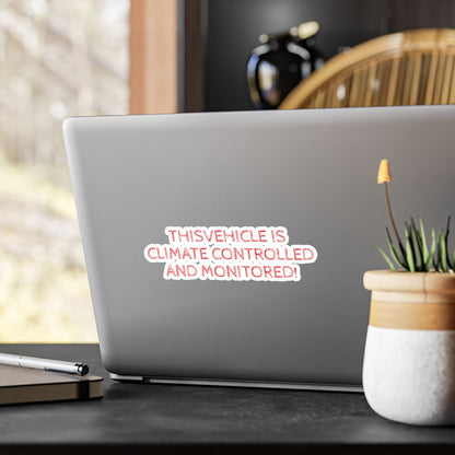 Vehicle Monitored Vinyl Decal