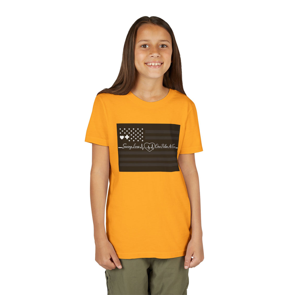 Thin White Line Youth Unisex Short Sleeve Crewneck Tee