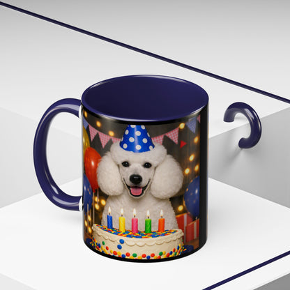Birthday Buddy Poodle 2-Tone Coffee Mug