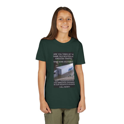 Swift Aquatics Youth Unisex Short Sleeve Crewneck Tee
