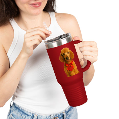 Cupid's Companion Poodle Insulated Travel Mug