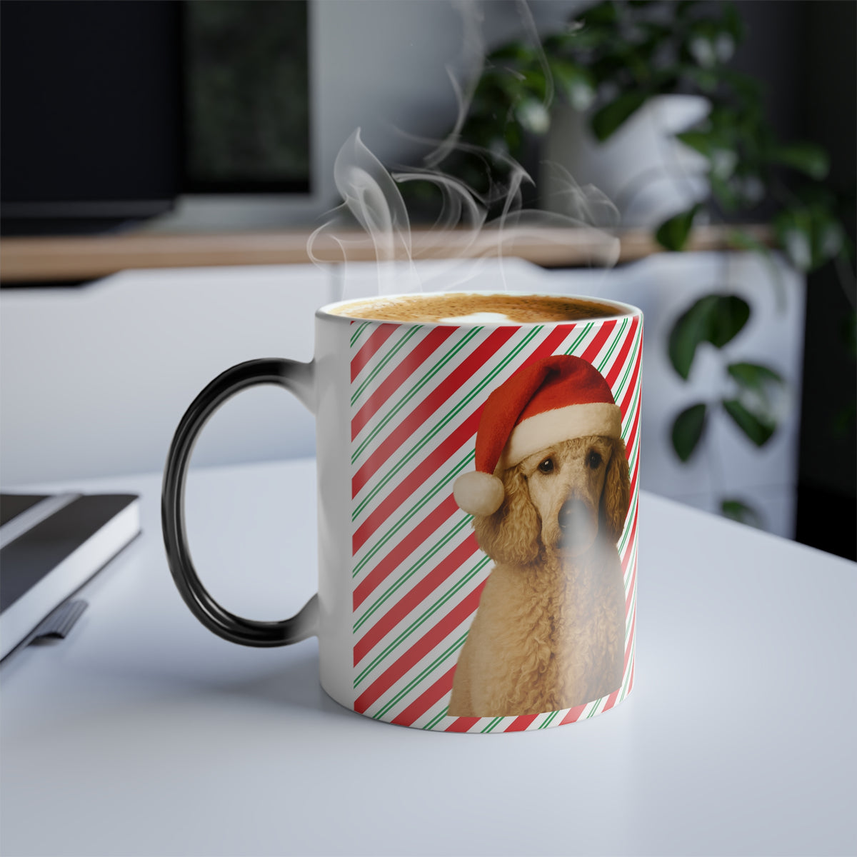 Santa Paws Poodle Color Changing Mug