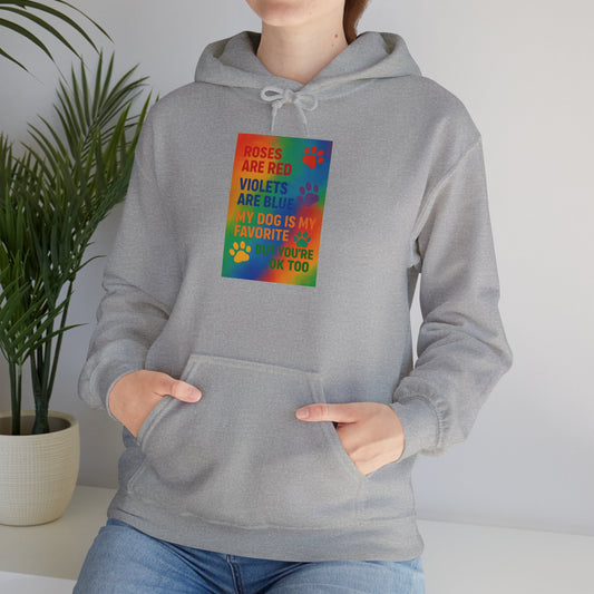 Roses Are Red Dog Unisex Hoodie