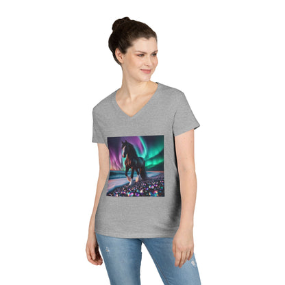 Midnight Magic Women's V-Neck Tee