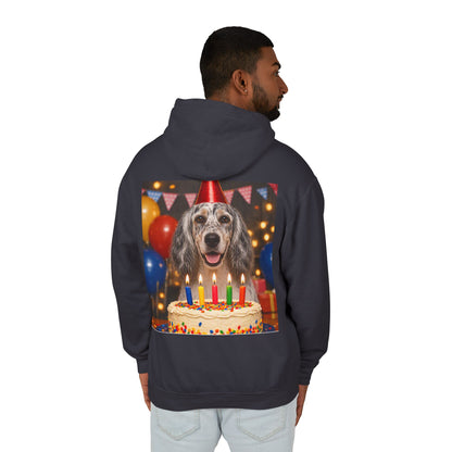 Birthday Buddy English Setter Unisex Lightweight Hoodie