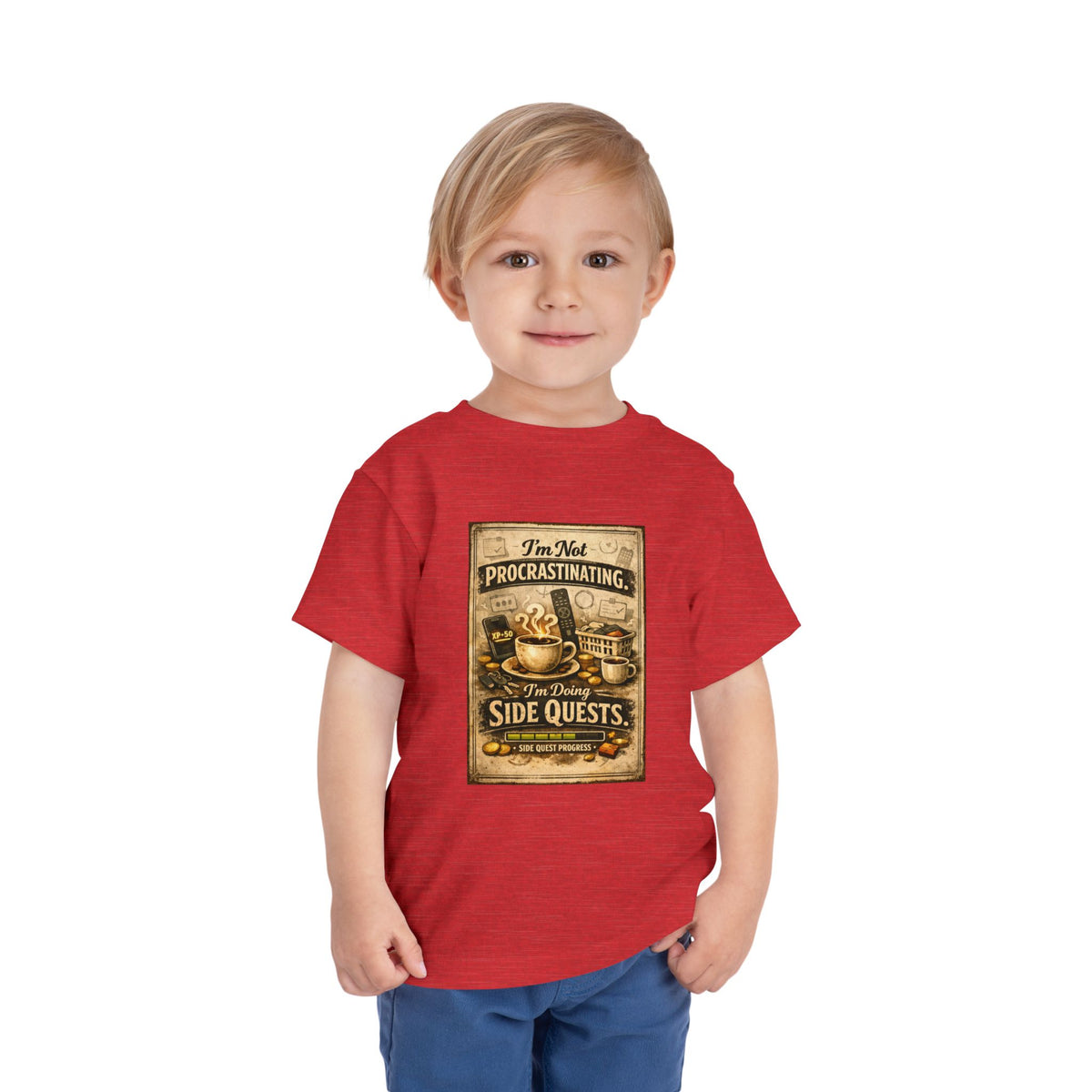 Procrastinating Toddler Unisex Short Sleeve Crewneck Tee