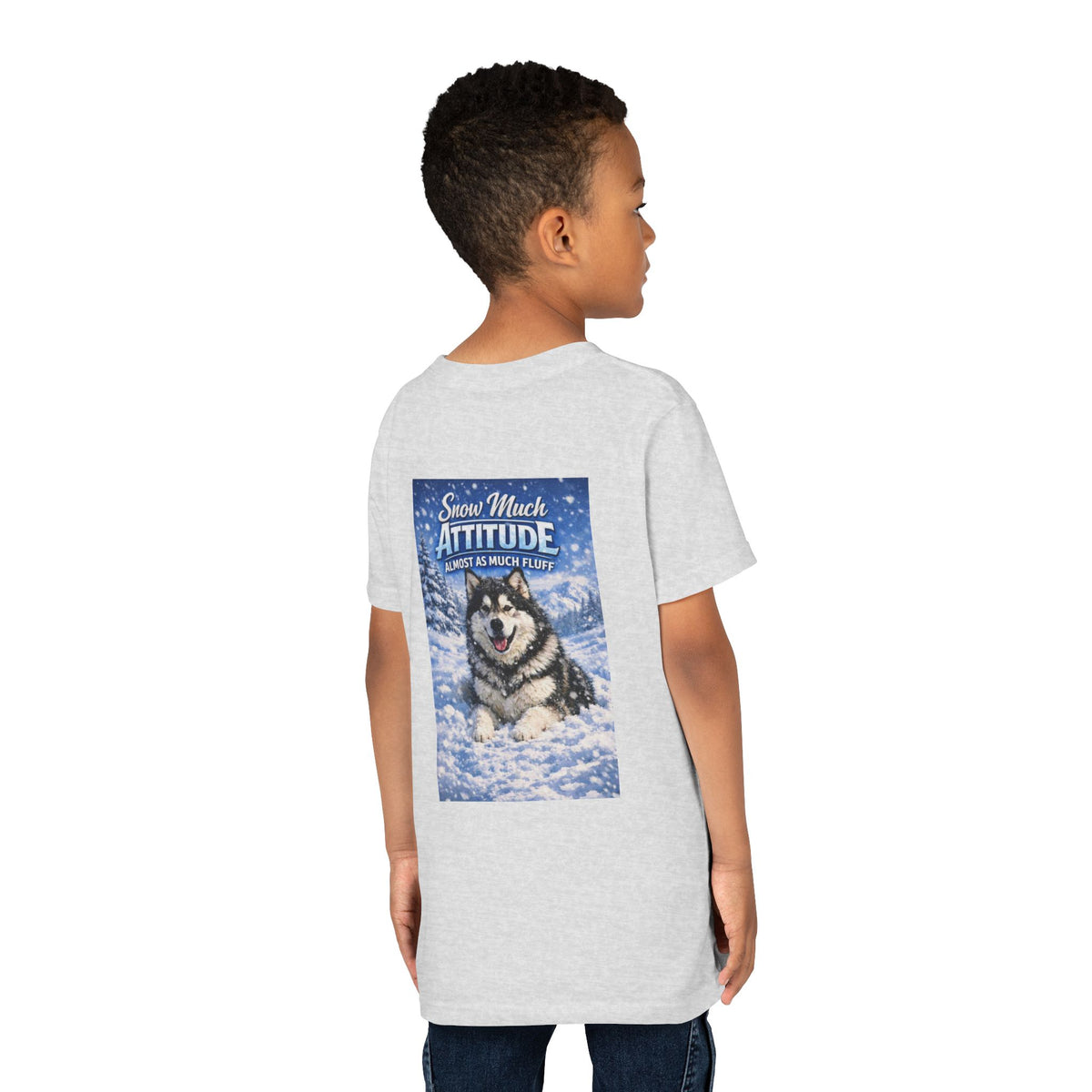 Snow Much Attitude Youth Unisex Short Sleeve Crewneck Tee