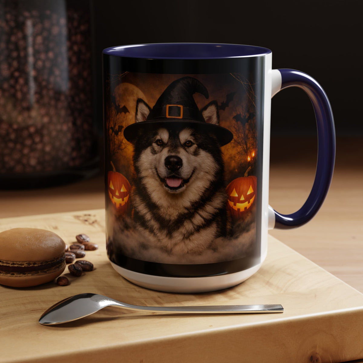 Witch Hat Pack Malamute 2-Tone Coffee Mug