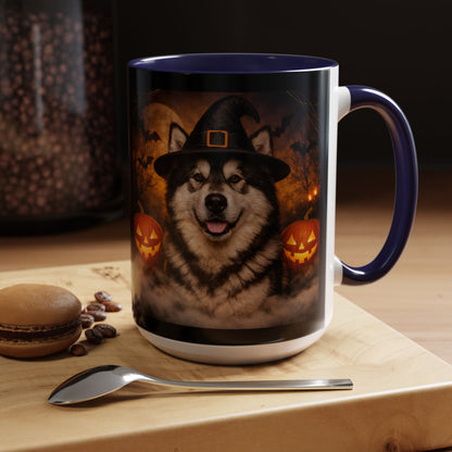 Witch Hat Pack Malamute 2-Tone Coffee Mug
