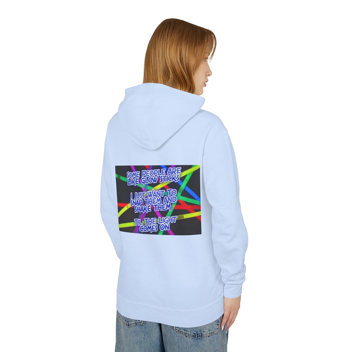 Glow Sticks Unisex Lightweight Hoodie