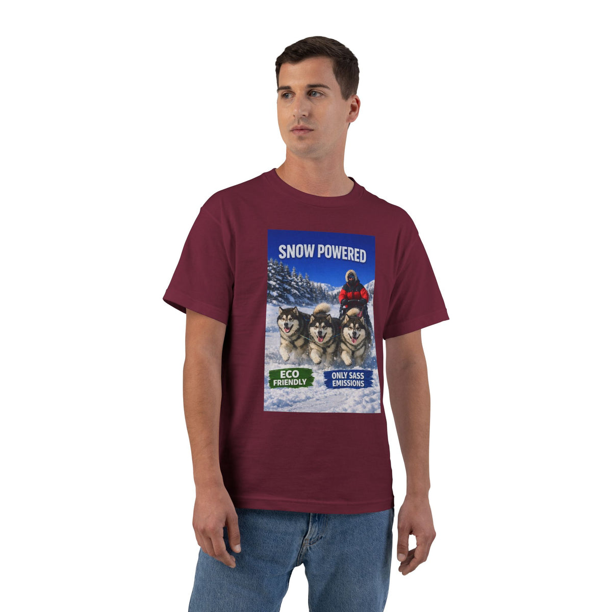 Snow Powered Men's Short-Sleeve Crewneck Tee