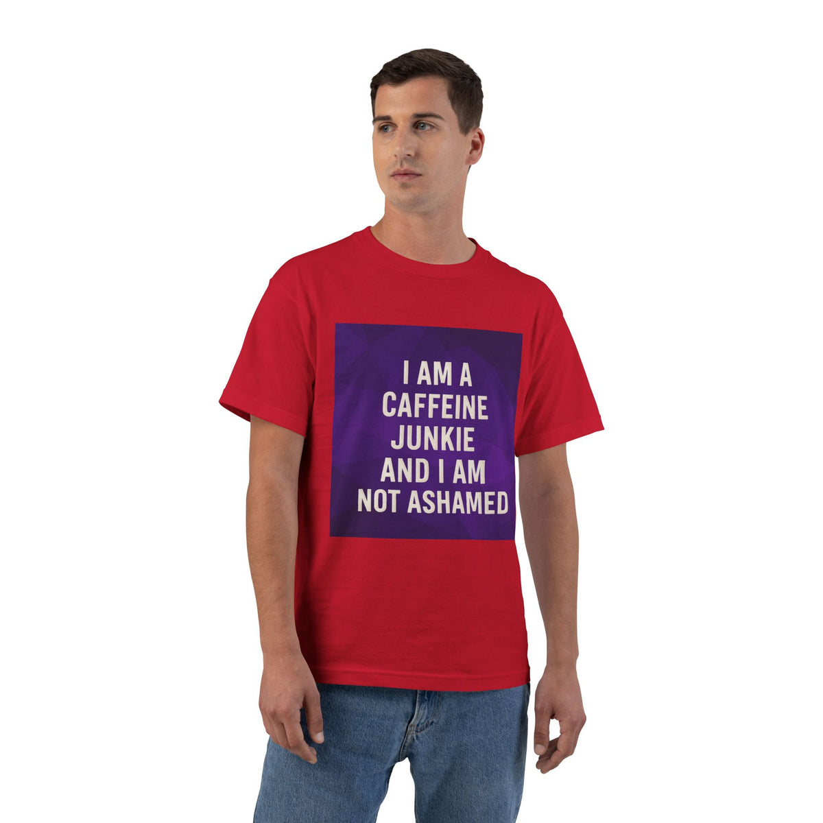Caffeine Junkie Men's Short-Sleeve Crewneck Tee