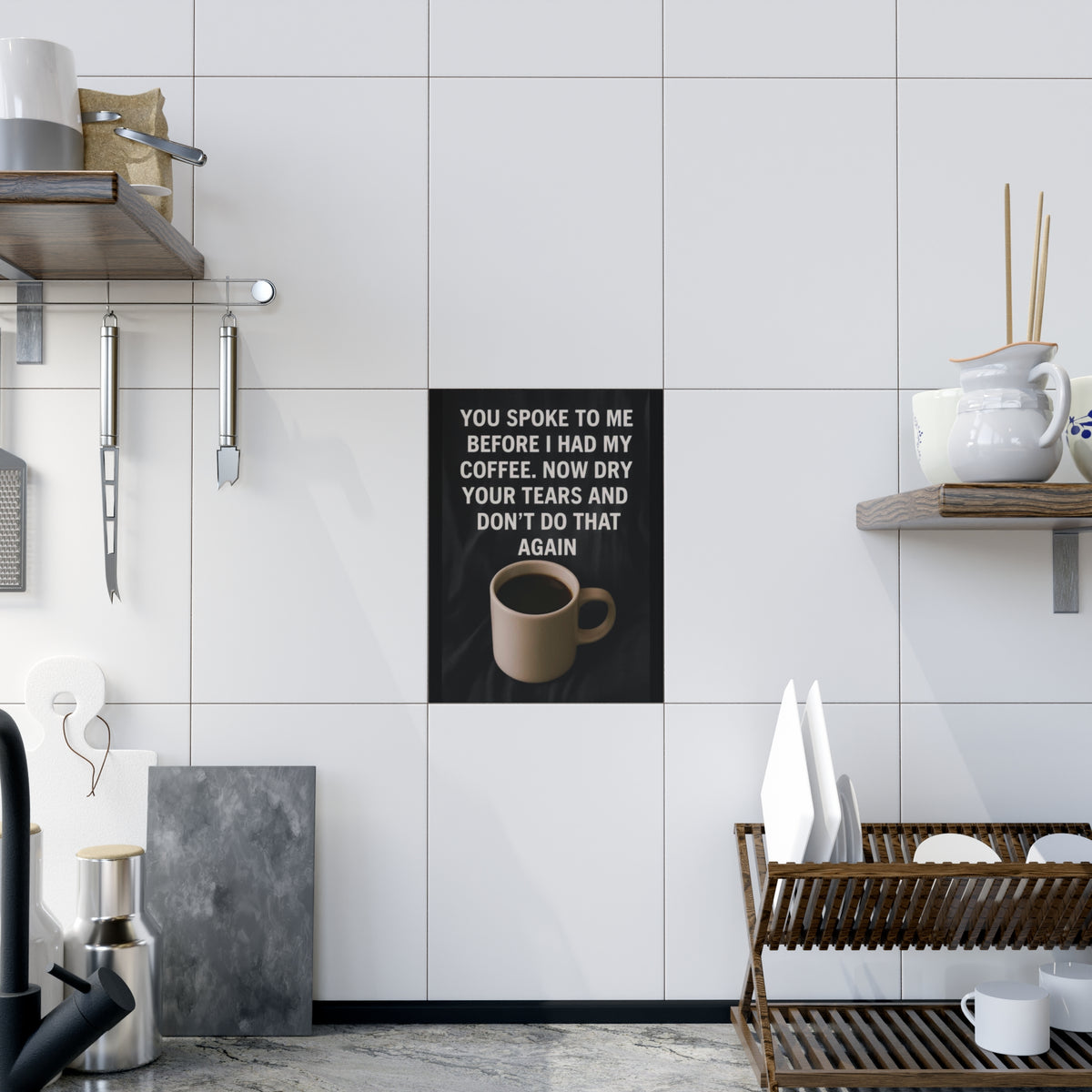 Dry Your Tears Ceramic Photo Tile