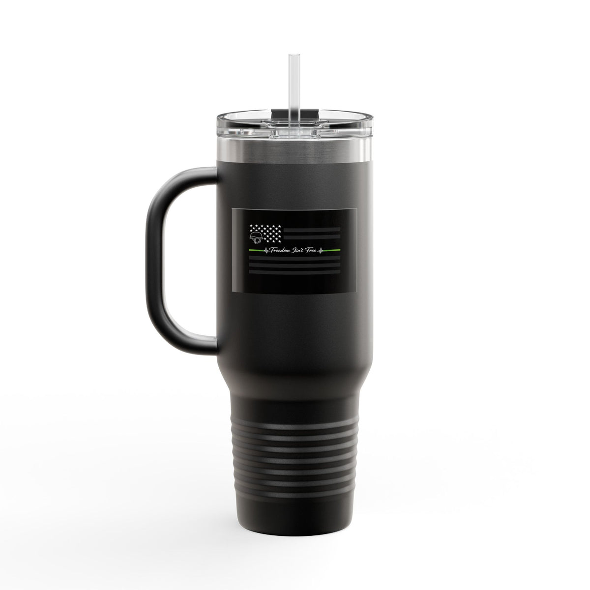 Thin Green Line Insulated Travel Mug