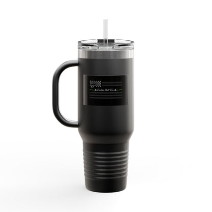 Thin Green Line Insulated Travel Mug