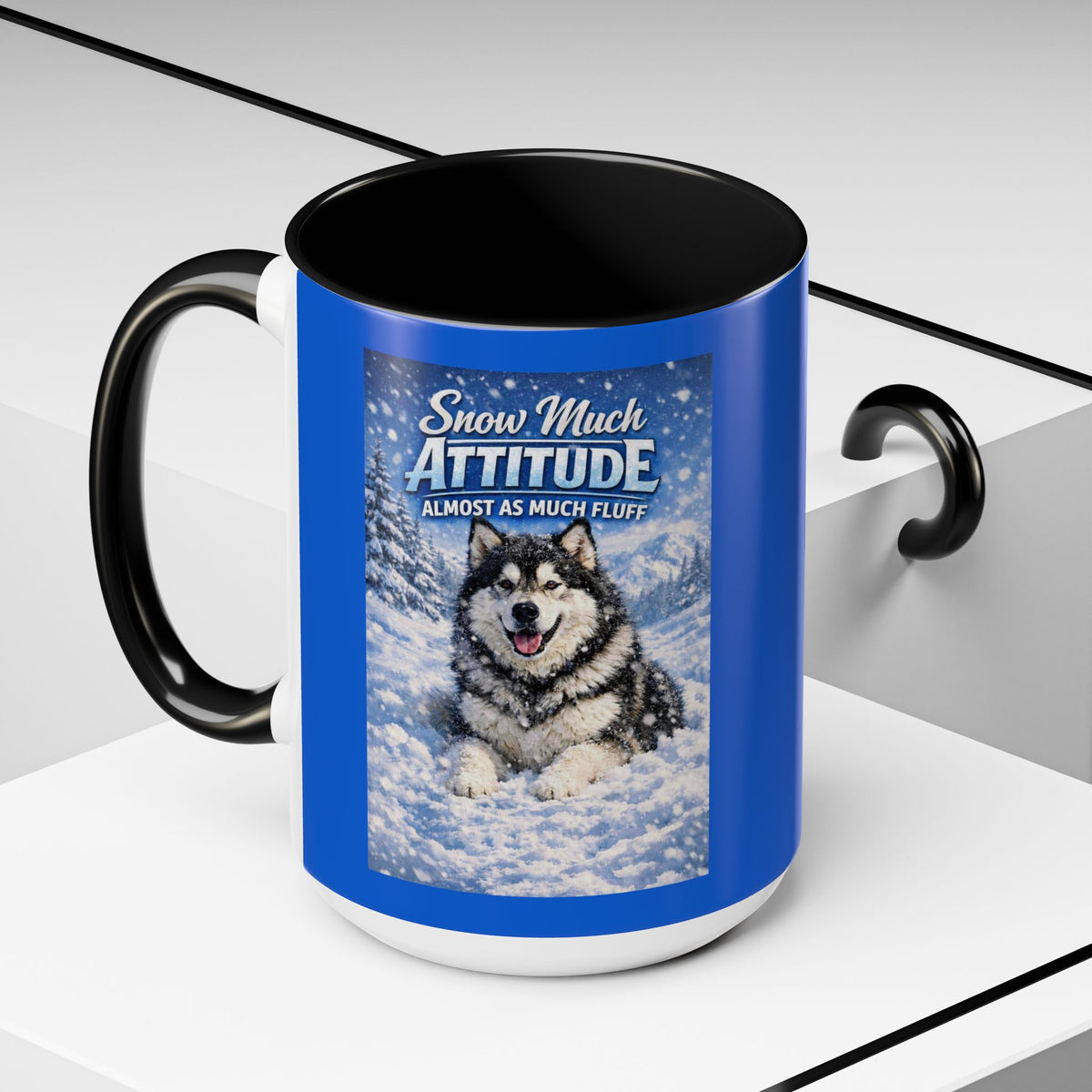 Snow Much Attitude 2-Tone Coffee Mug