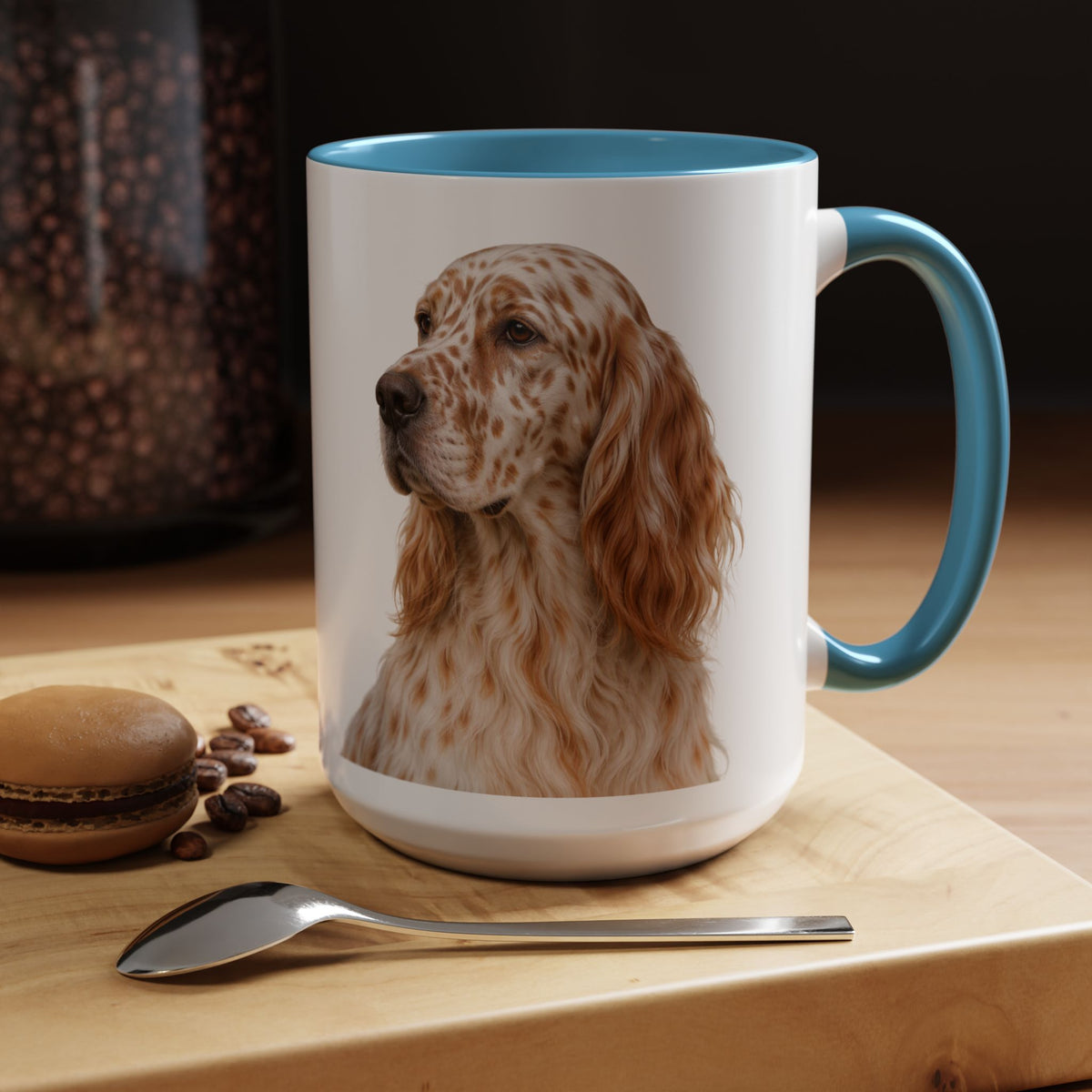 English Setter Head 2-Tone Coffee Mug