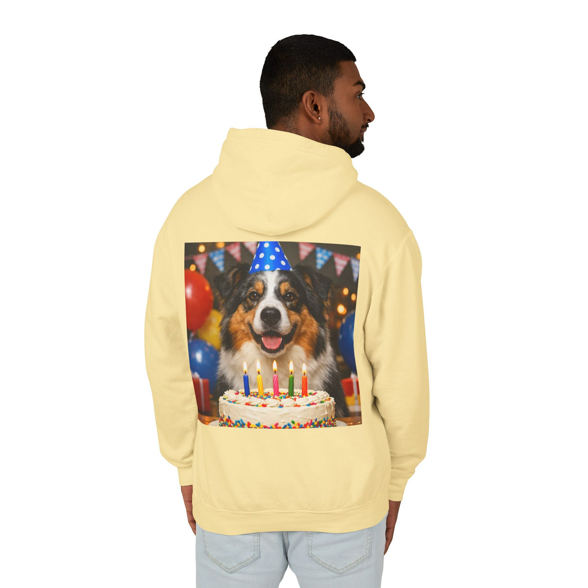 Birthday Buddy Aussie Unisex Lightweight Hoodie