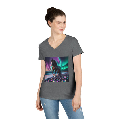 Midnight Magic Women's V-Neck Tee