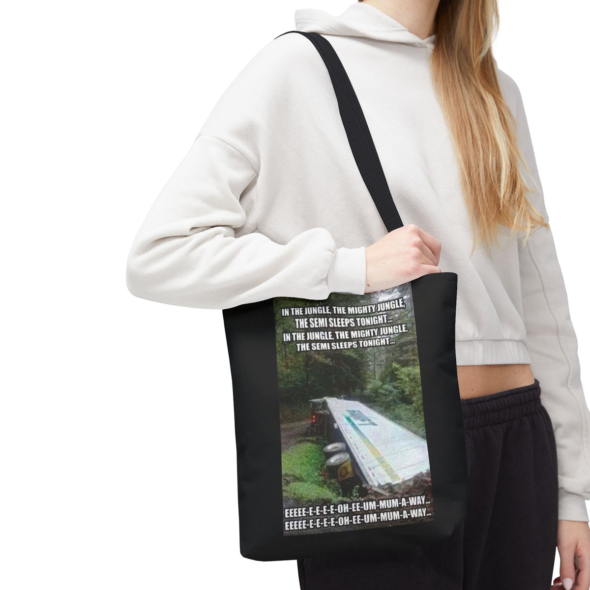 Semi Sleeps Tote Bag