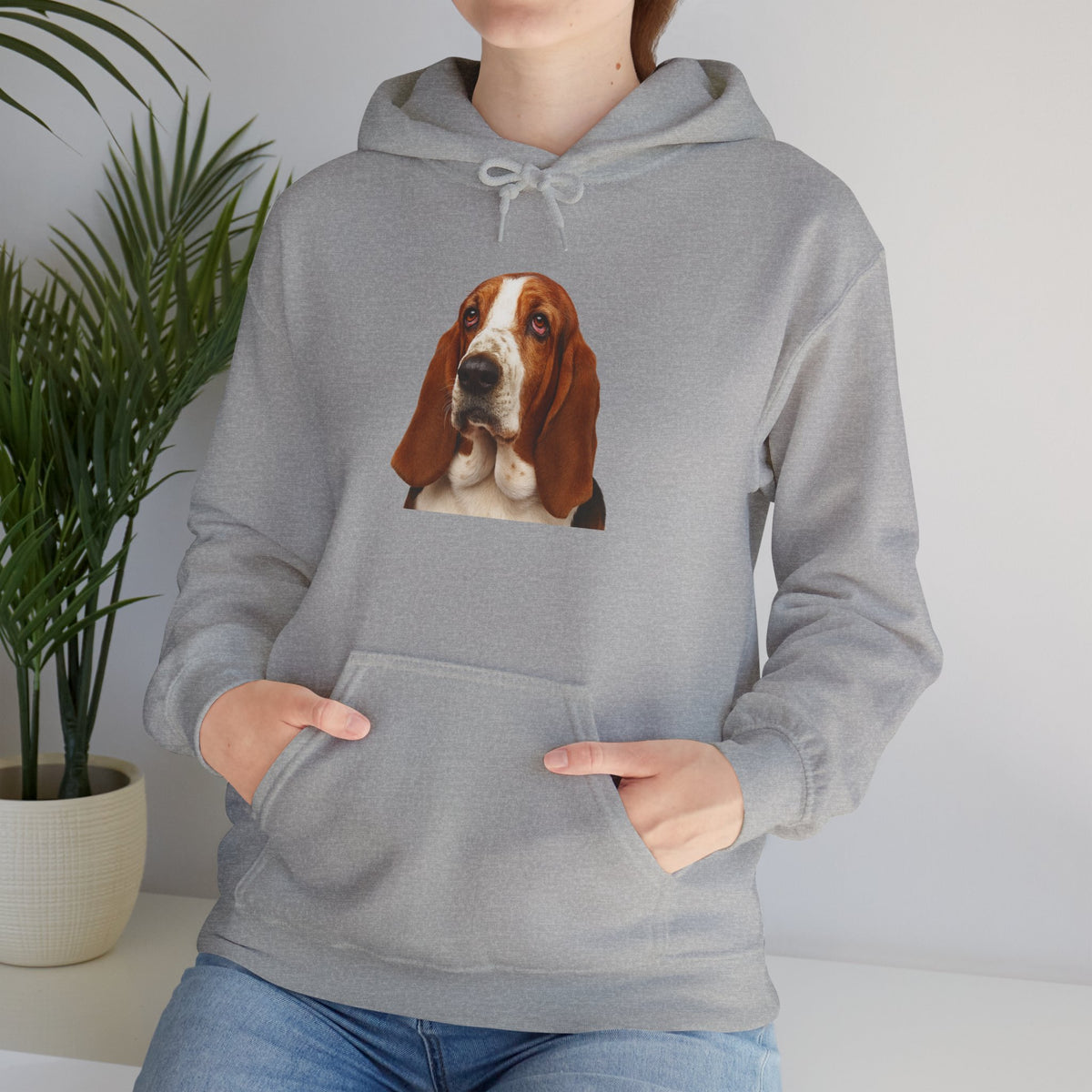 Basset Head Unisex Hoodie