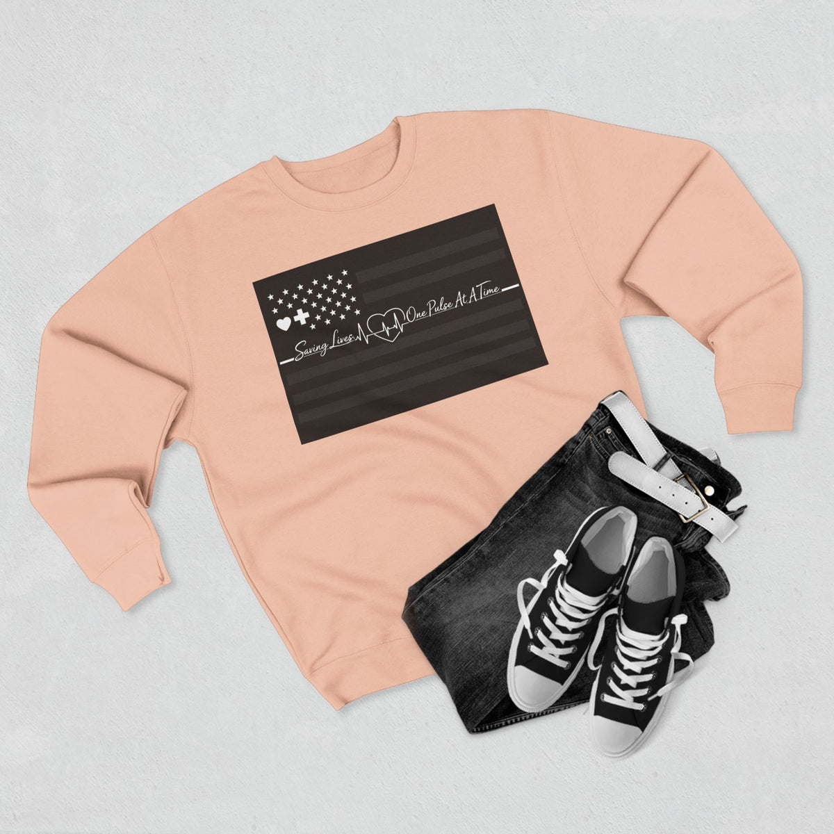 Thin White Line Unisex Crewneck Sweatshirt