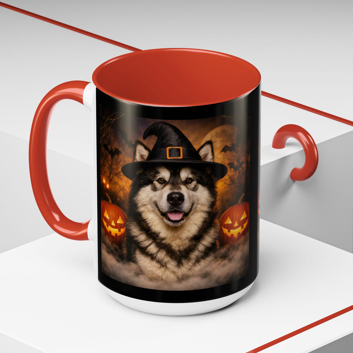 Witch Hat Pack Malamute 2-Tone Coffee Mug