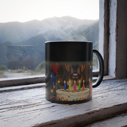 Birthday Buddy Bloodhound Color Changing Mug