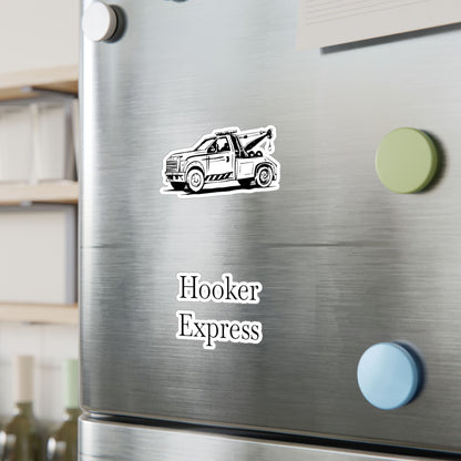 H**ker Express Wheel Lift Tow Truck Vinyl Decal