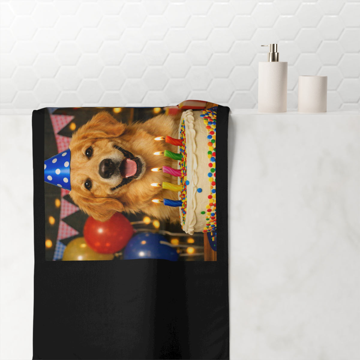 Birthday Buddy Golden Mink-Cotton  Beach Towel