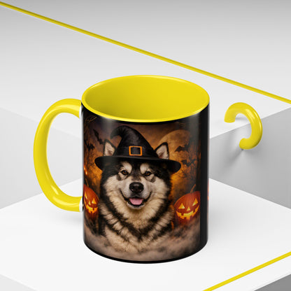 Witch Hat Pack Malamute 2-Tone Coffee Mug