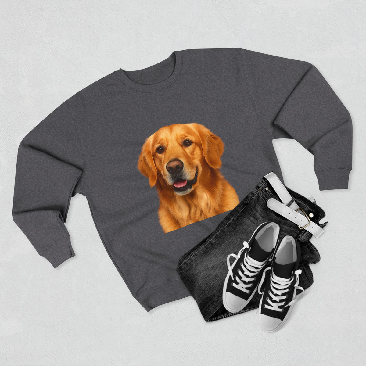 Golden Head Unisex Crewneck Sweatshirt