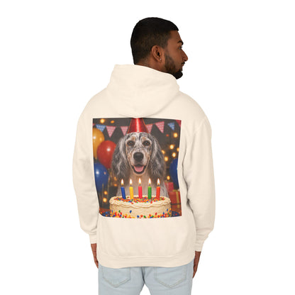 Birthday Buddy English Setter Unisex Lightweight Hoodie