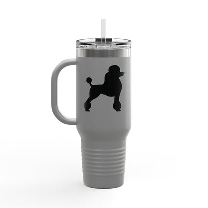 Poodle Silhouette Insulated Travel Mug