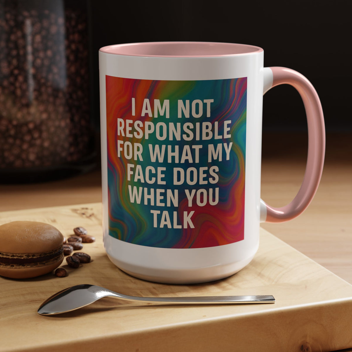 When You Talk 2-Tone Coffee Mug