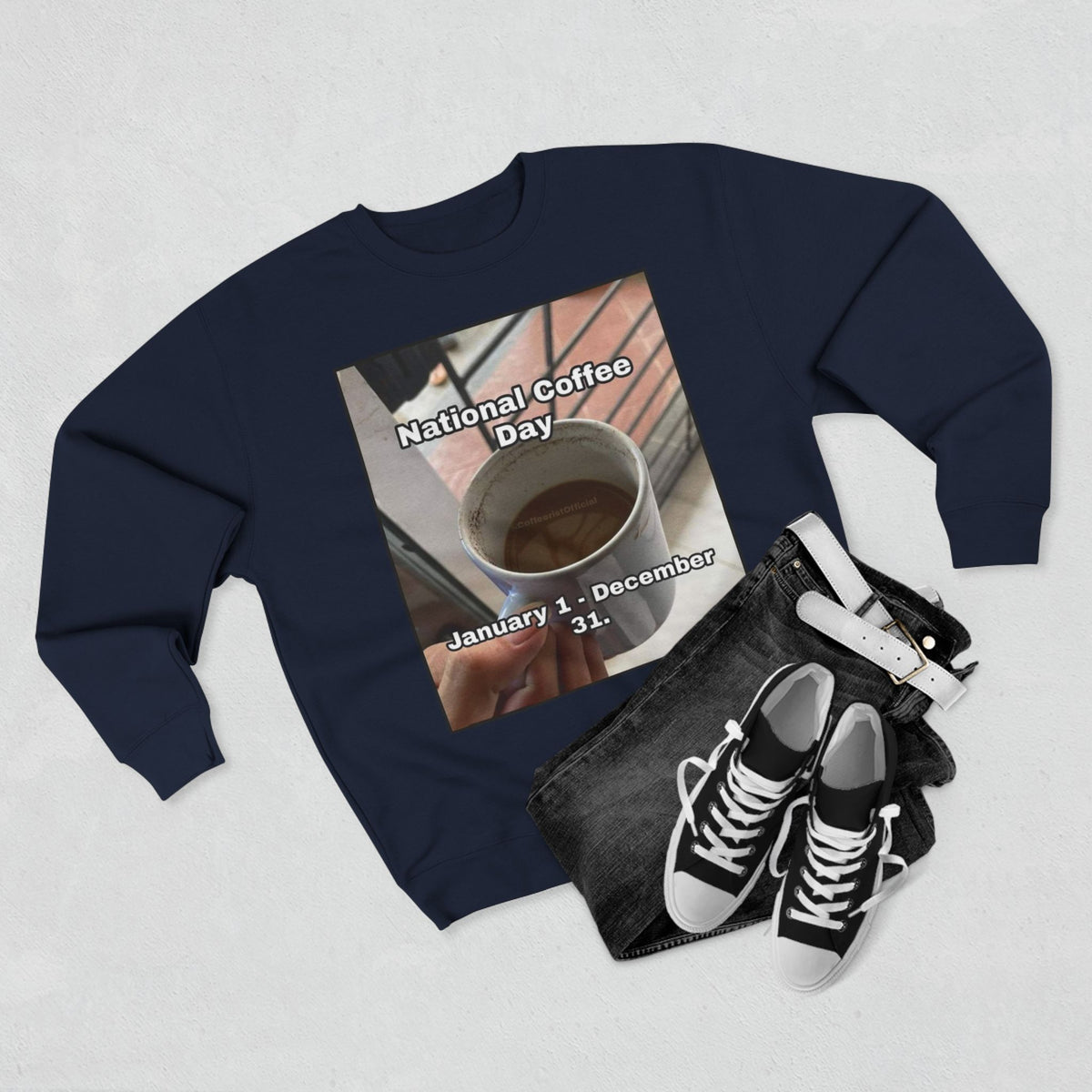 National Coffee Day Unisex Crewneck Sweatshirt