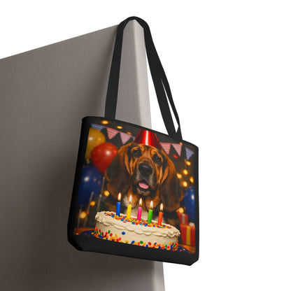 Birthday Buddy Bloodhound Tote Bag
