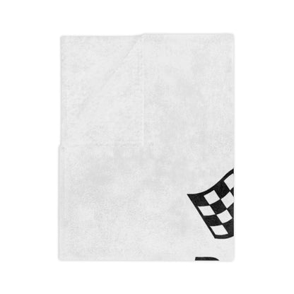 Racecar Backwards Velveteen Microfiber Blanket