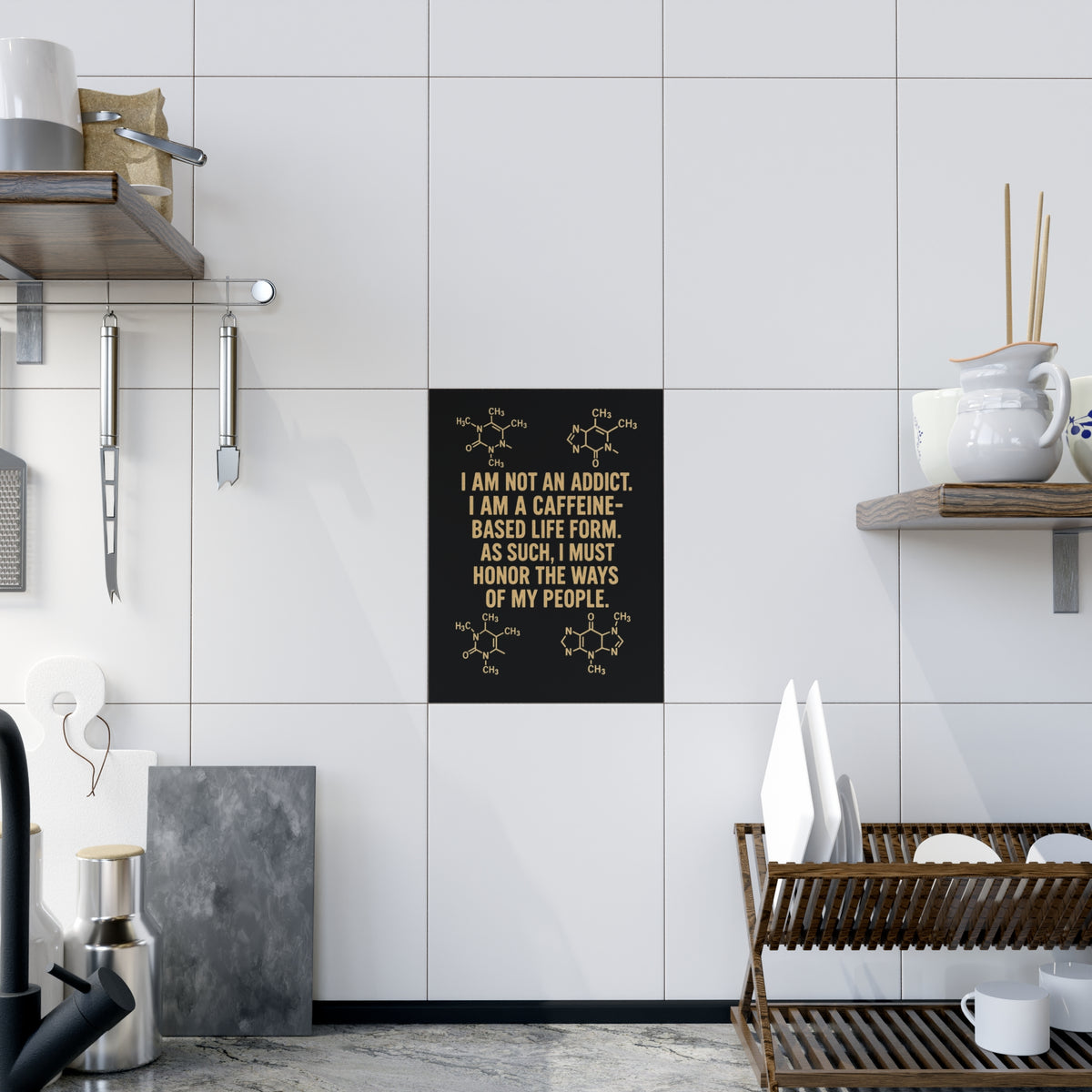 Not An Addict Ceramic Photo Tile