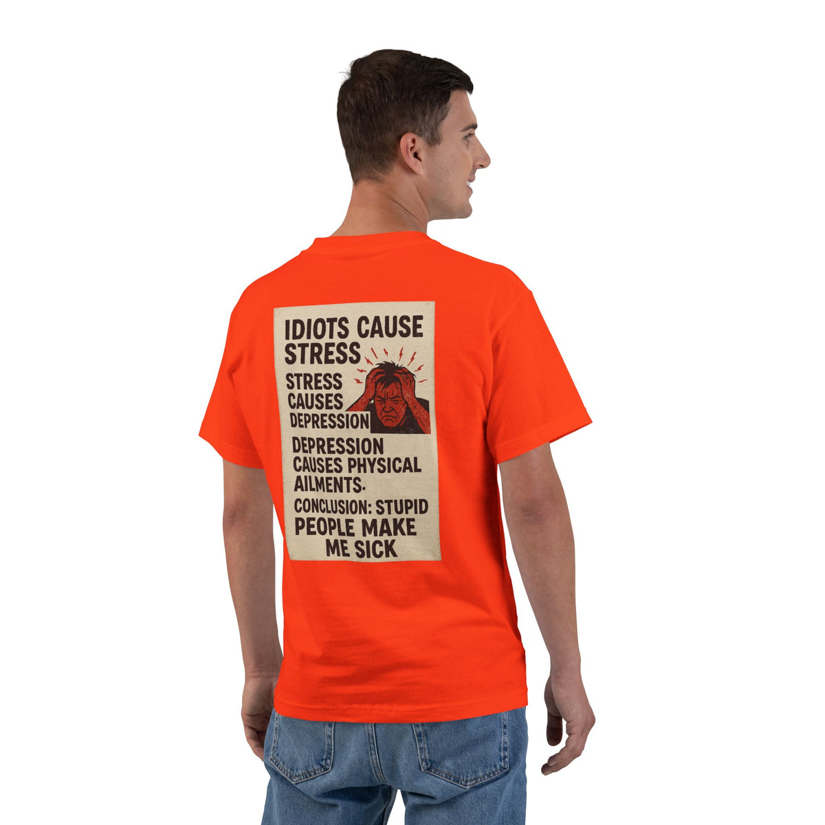 Stupid People Men's Short-Sleeve Crewneck Tee