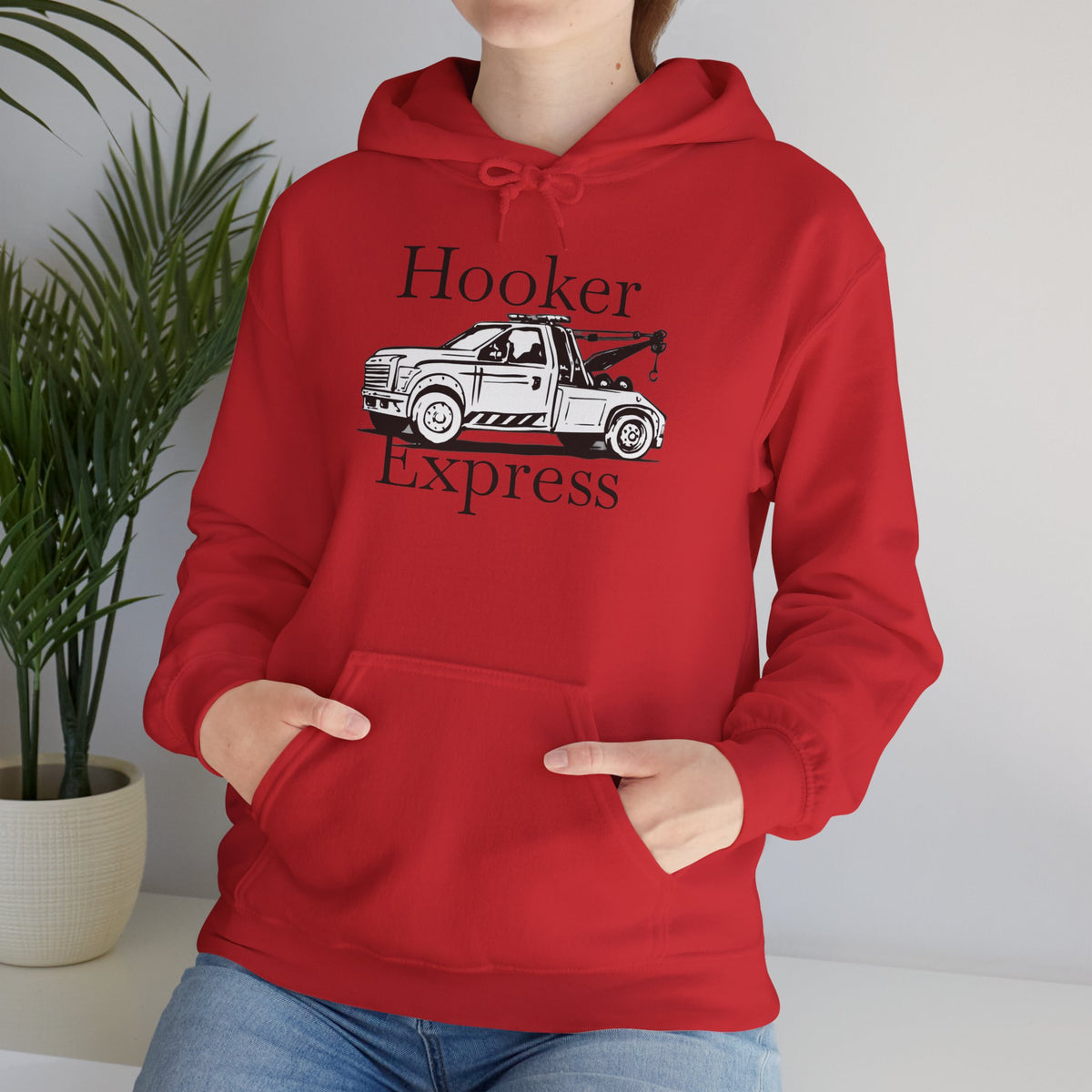 H**ker Express Wheel Lift Tow Truck Unisex Hoodie