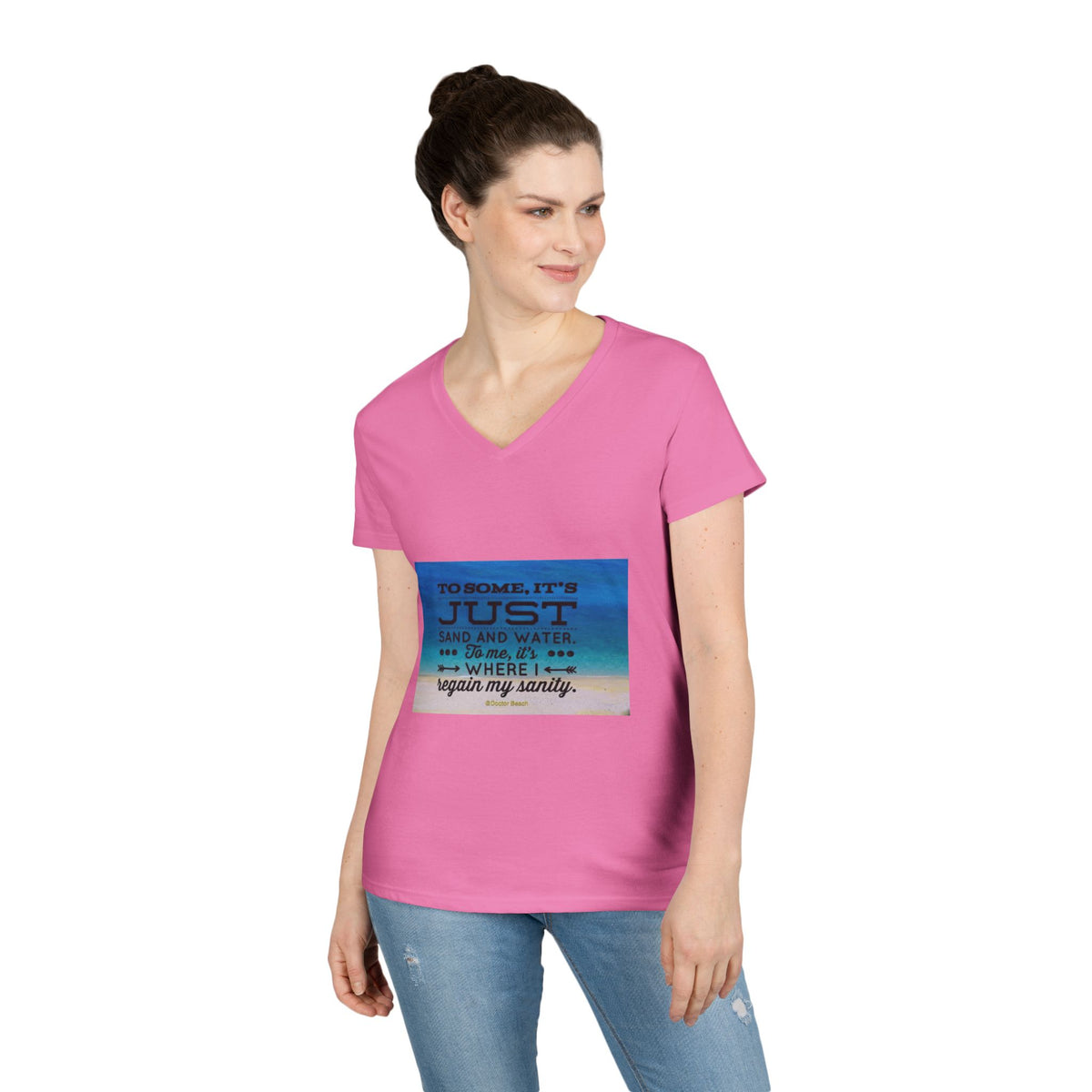 Dr. Beach Women's V-Neck Tee