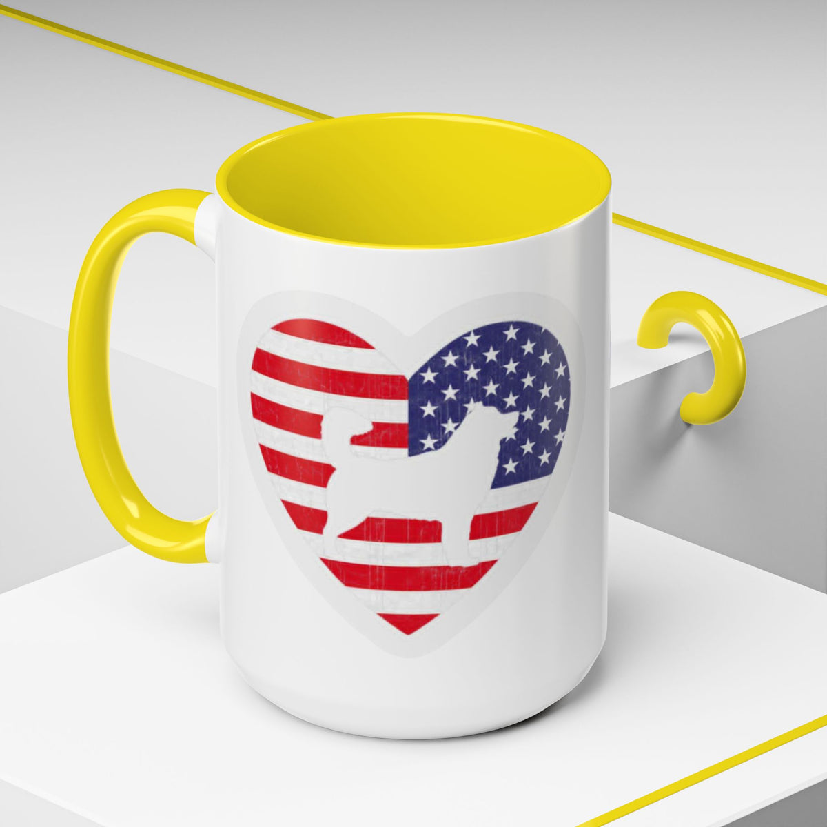 Malamute Flag 2-Tone Coffee Mug