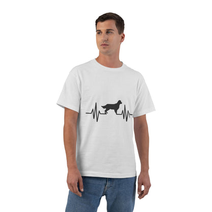 My Heart Beats For Goldens Men's Short-Sleeve Crewneck Tee