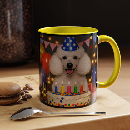Birthday Buddy Poodle 2-Tone Coffee Mug