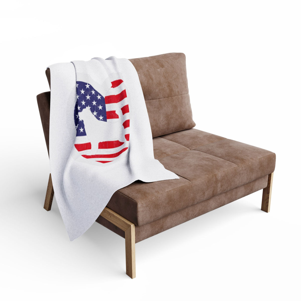 Malamute Flag Arctic Fleece Blanket